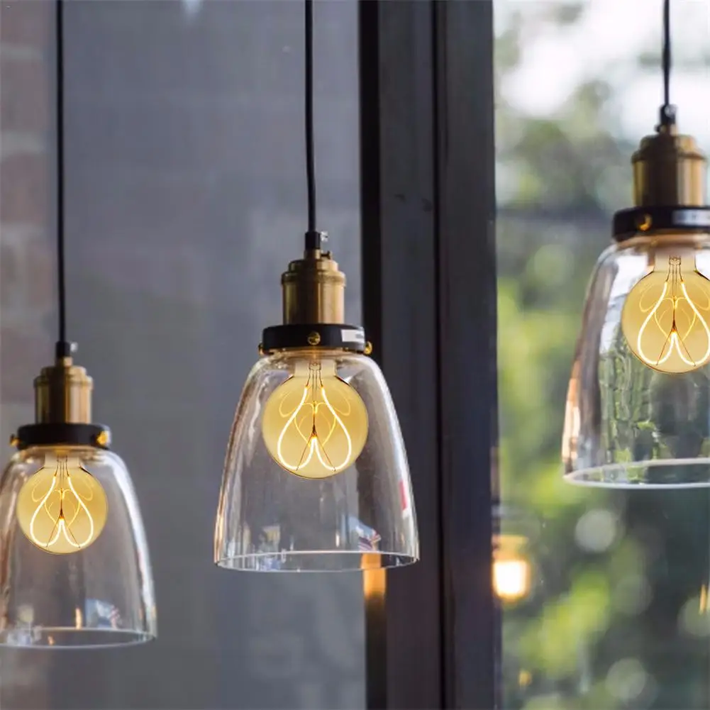 Винтажная спиральная лампа накаливания E27 в стиле ретро для подвесных ламп лампы