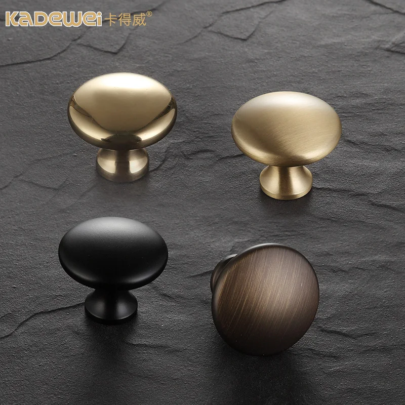 Латунное одно отверстие шкаф дверная ручка шкафчик круглый ящик для шкафа