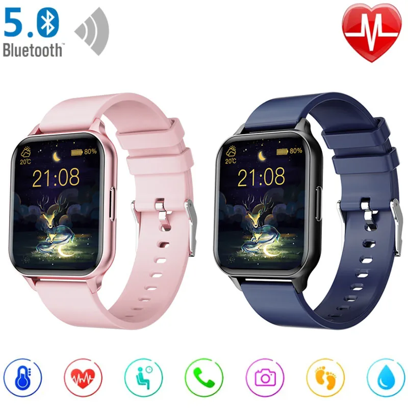 

2021 женские спортивные Смарт-часы с браслетом, женские Смарт-часы, мужские Смарт-часы, Android IOS, водонепроницаемый фитнес-трекер, смарт-часы для...