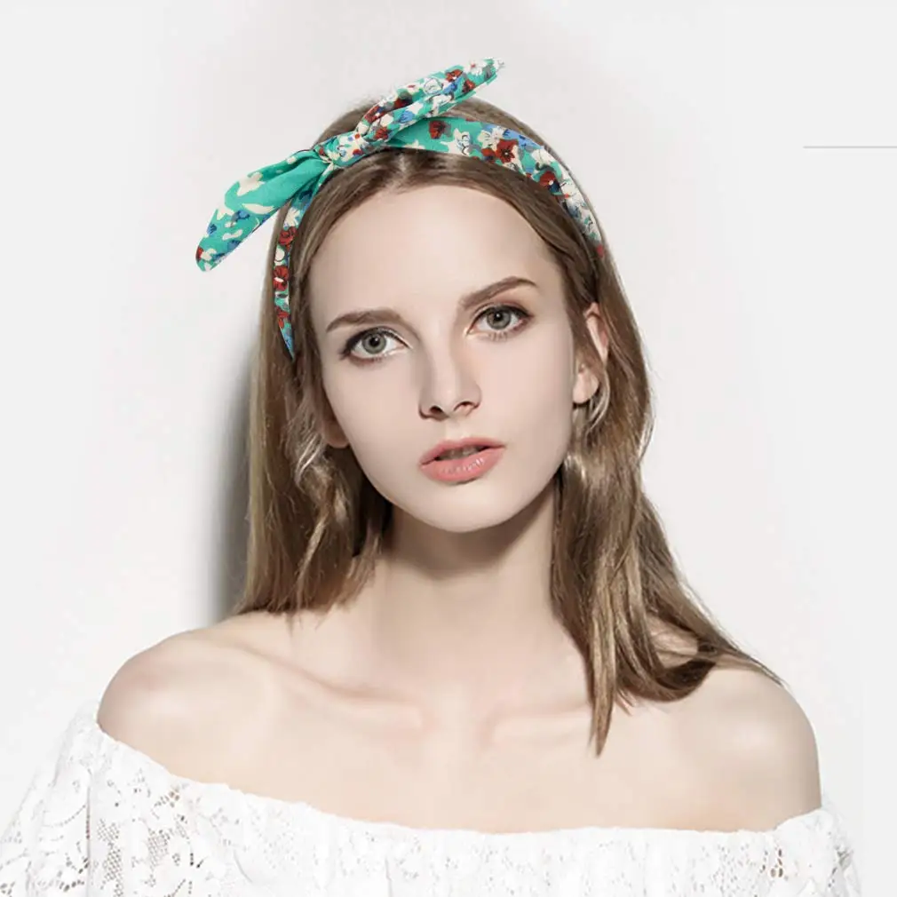 10 шт лента для волос разноцветный галстук-бабочка Цветочная повязка на голову