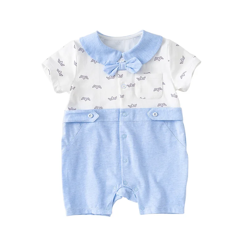 

Vlinder Baby Boy Clothes Baby Rompers Newborn Clothing Short Sleeve Cotton Clothes Boy Suit Cotton Snug Short Jumpsuit 6M-24M
