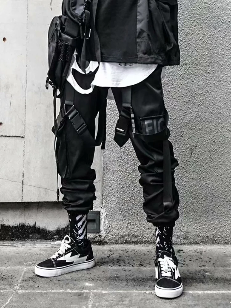 

Hip-Hoodie Fashion Cargo Pants For Men Streetwear Harajuku Highstree Hip Hop Jogging Trousers Male Sweatpant Sports
