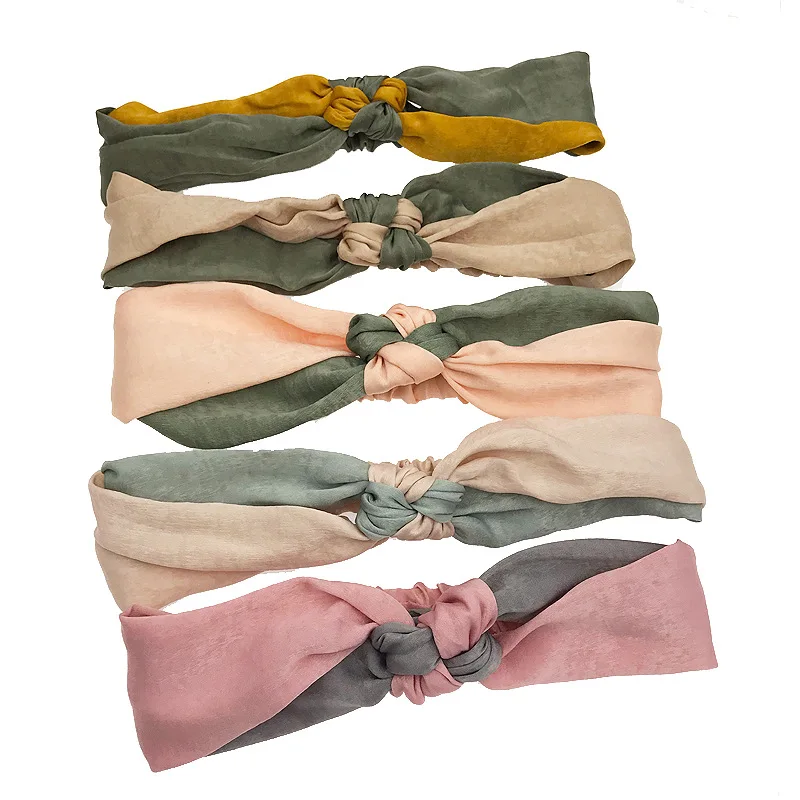 Новинка женская элегантная хлопковая повязка для волос милая на голову