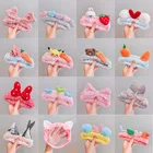 Повязка для волос для мытья лица, мягкая теплая повязка на голову из кораллового флиса с бантом и ушками животных для женщин и девочек, тюрбан, модные аксессуары для волос