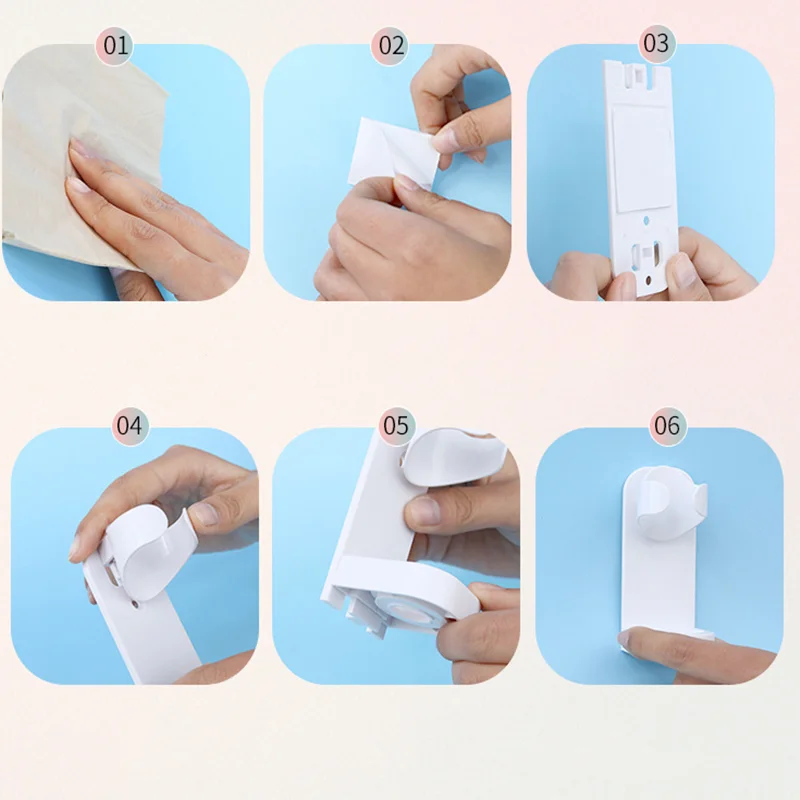 

Electric Wall-Mounted Holder Space Saving toothbrush holder Bathroom Accessories Creative Traceless Stand Rack Organizer