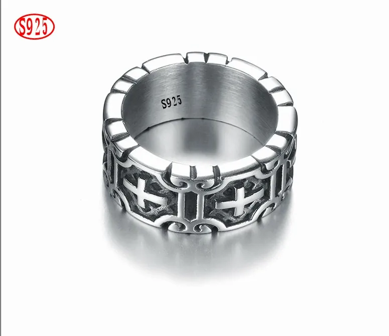 

Винтажное модное мужское кольцо из стерлингового серебра s925