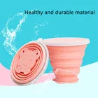 Новая портативная силиконовая складная чашка для путешествий на открытом воздухе многофункциональная творческая мультяшная телескопическая чашка для питья 2021 новый стиль мода