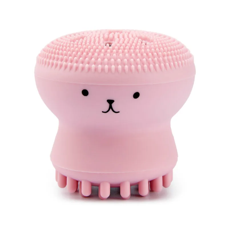 

Octopus Silicone Facial Cleaning Brush Deep Cleansing Pore Massage Exfoliator Brush Durable Facial Skin Face Care Tools Foreoing