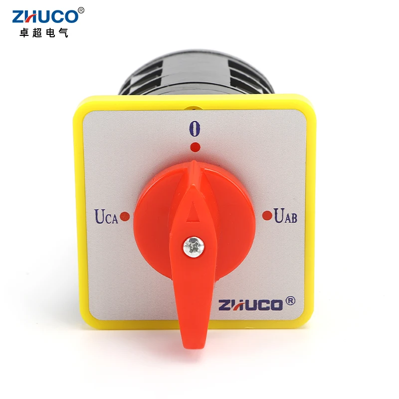 ZHUCO LW5D-16/YH3.3 16A желтая панель четыре положения три полюса трехфазный вольтметр