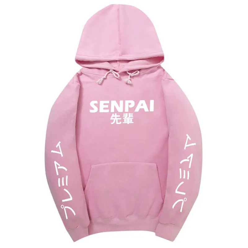 Модная японская уличная одежда SENPAI, толстовка с капюшоном, несколько цветов, мужские и женские толстовки, пуловер, sudadera hombre