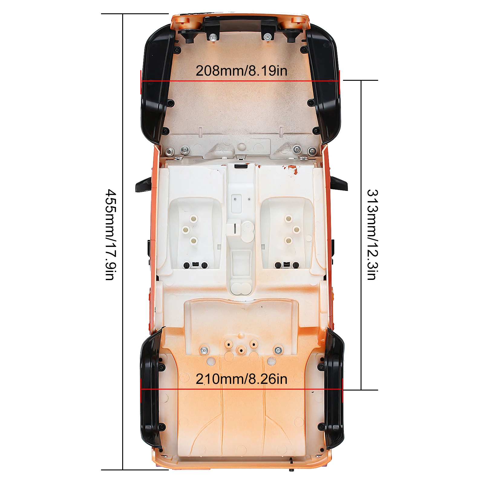жесткий пластик 313 мм 12 3in колесн
