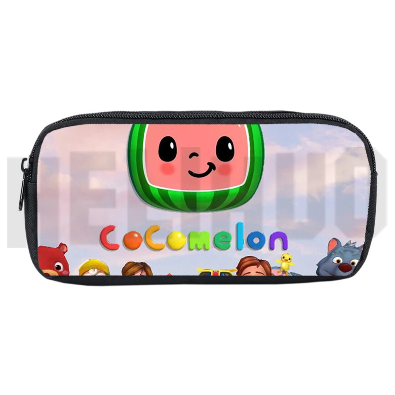 

3D Print Cocomelon Pencil Case Women Cosmetic Bag Kawaii PenBox Kids Cartoon Knapsack Baby School Gift Children Anime Rucksack