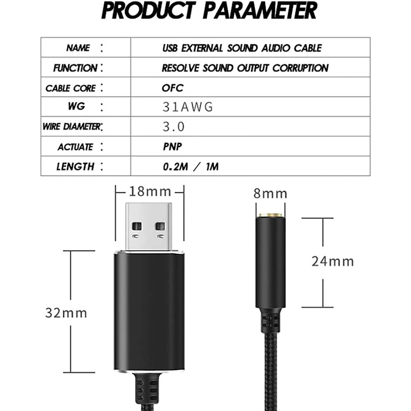 Переходник с USB на 3 5 мм для наушников и микрофона комбинированным