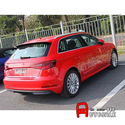Для Audi A3 2012 2017 2018 2019 2020 алюминиевый сплав материя Серебристая черная верхняя