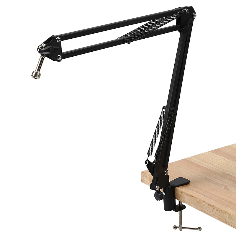 Microphone Scissor Arm Stand 75cm High Tabletop Boom Mic Suspension Mount for Blue Yeti Pro USB Holder | Электроника