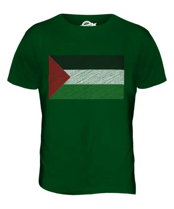 Палестина Kritzelte Flagge Herren футболка Xs S M L Xl 2Xl 3Xl 4Xl 5Xl|Мужские футболки| |