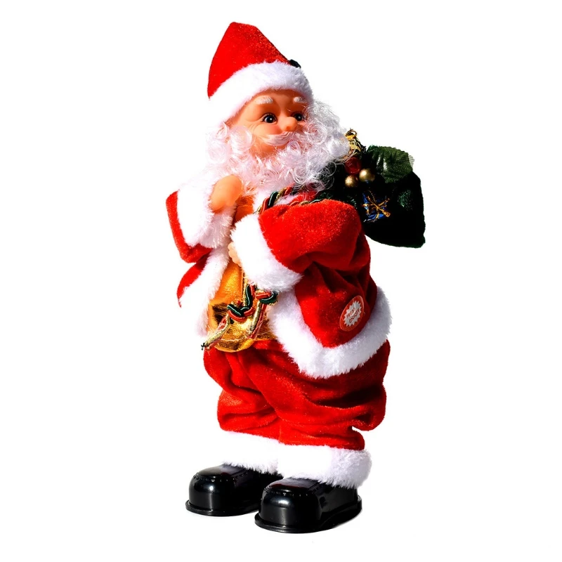 

Игрушечная Фигурка Санта-Клауса 10 дюймов, электрическая Вибрирующая бедра игрушка, реалистичное Рождественское украшение, Миниатюрная игр...
