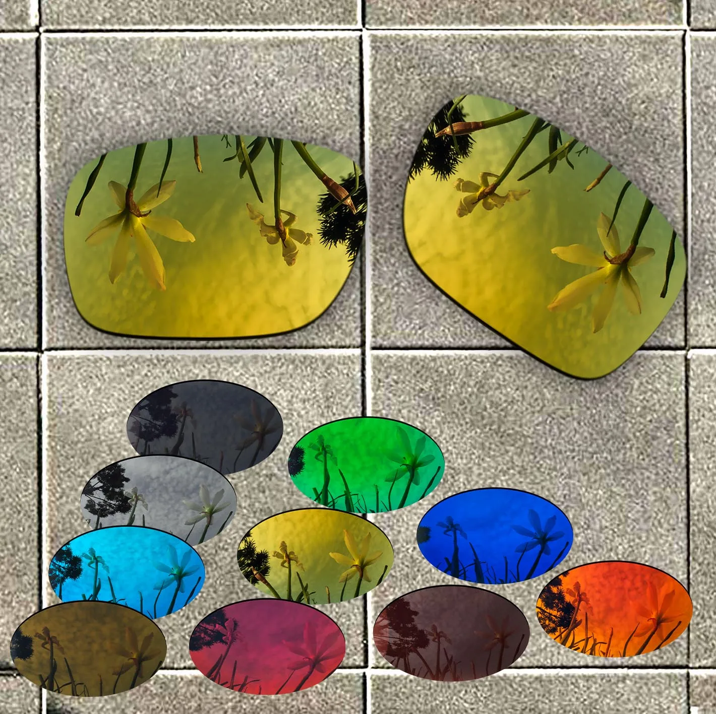 

Polarized Sunglasses Replacement Lens for-Oakley Mainlink Frame 100% UV Protection Good Fitness - Many Choices