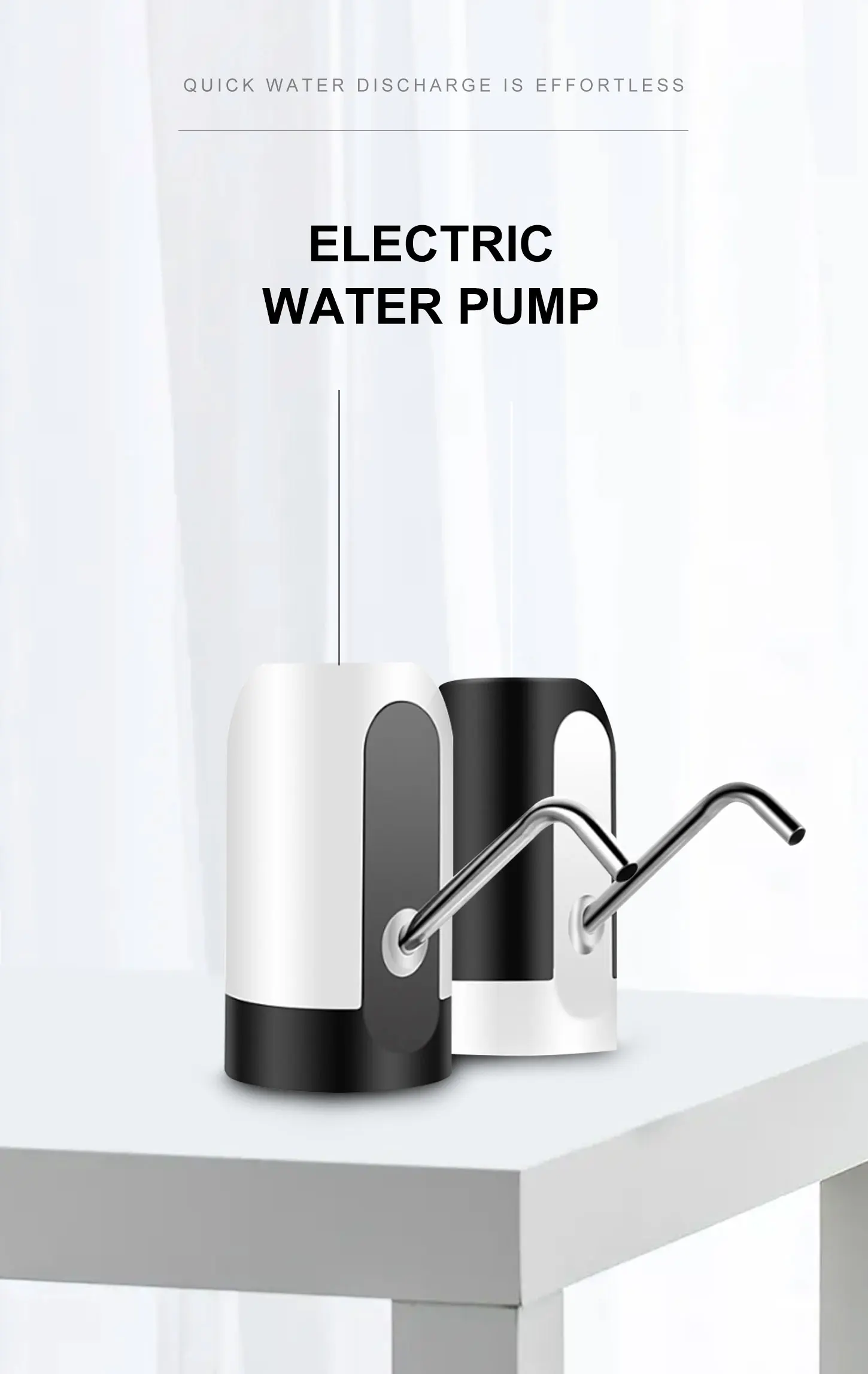 

Electric Water Dispenser Portable Gallon Drinking Bottle Switch Smart Wireless Water Pump Water Treatment Appliances For Home