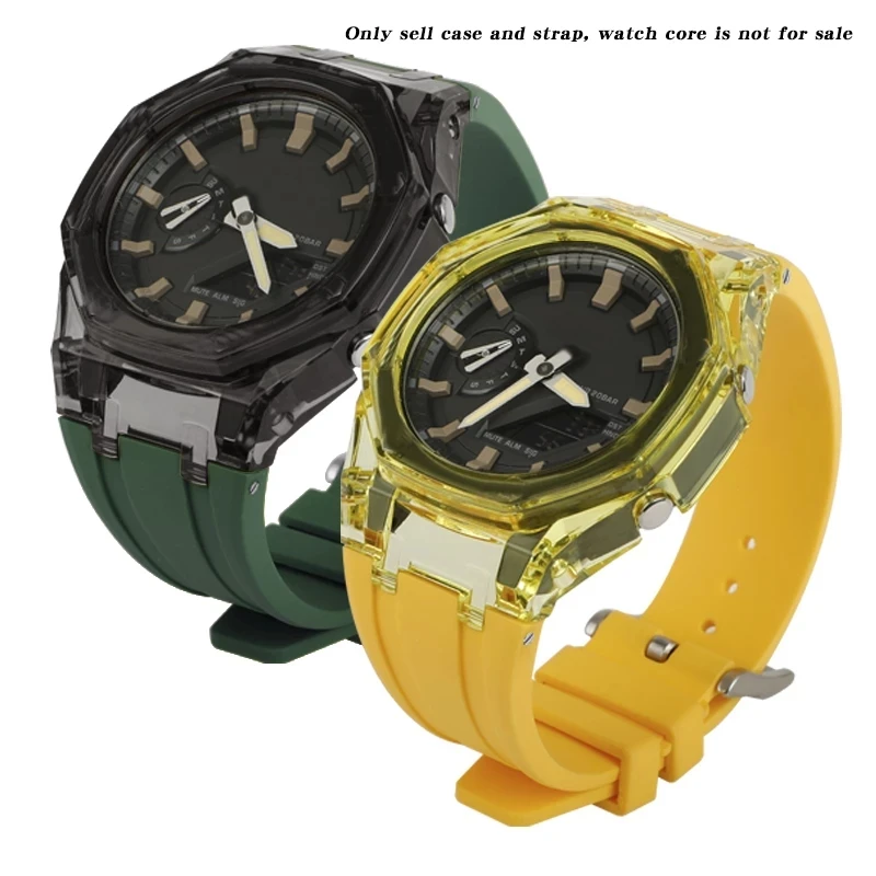 

The third generation GA2100/2100 transparent case rubber strap is suitable for Casio G Shock GA-2100/2110 replacement parts