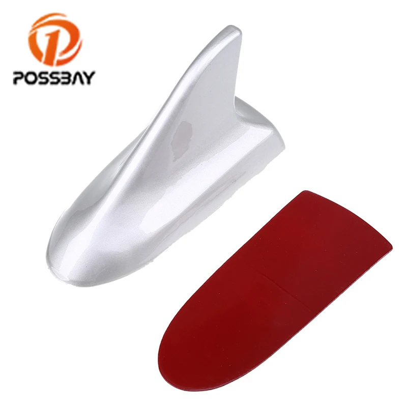 Автомобильные наклейки POSSBAY серебристого цвета с антенной в виде плавника акулы