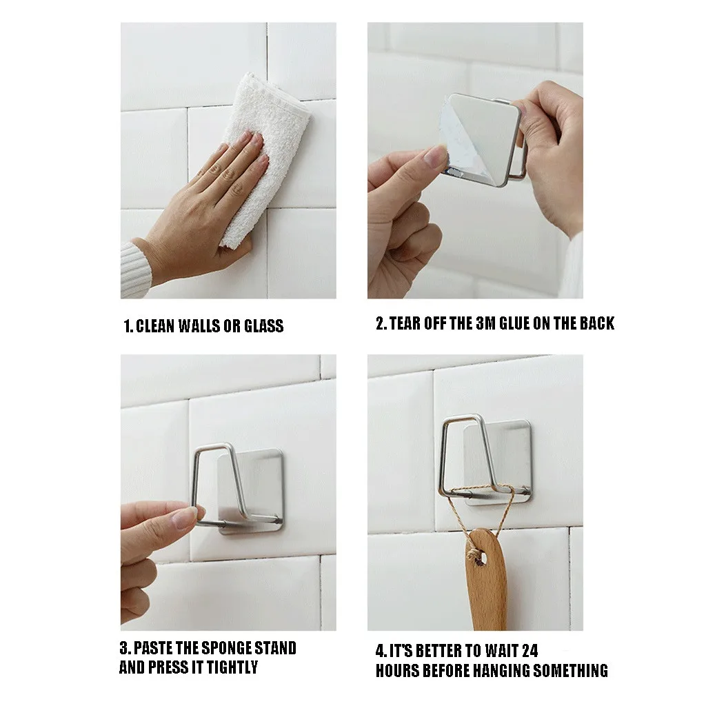 Металлическая сушилка на присоске для раковины настенная губки держатель