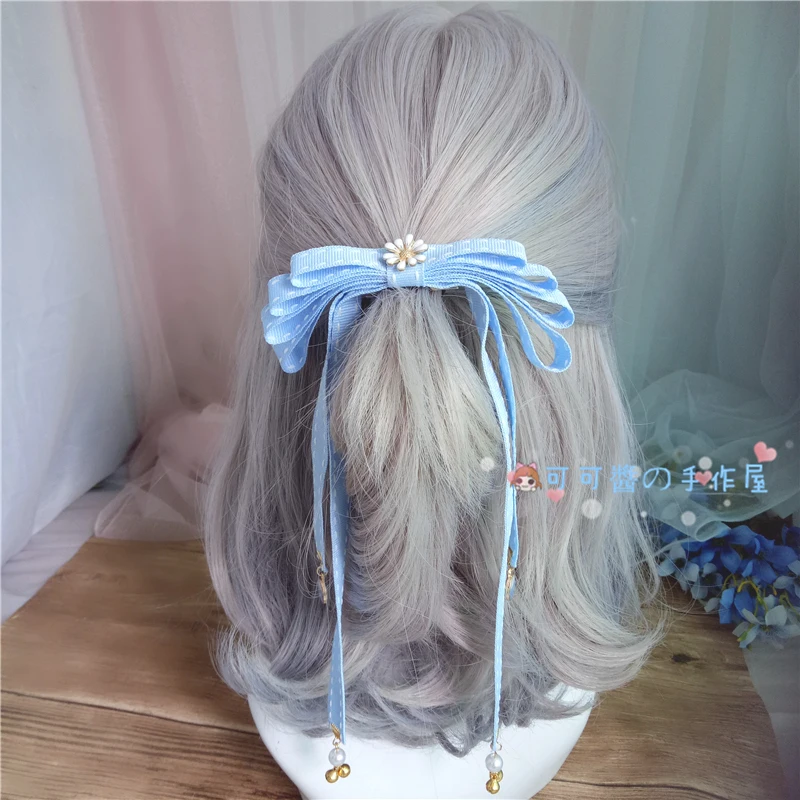 Аксессуары для волос повязка на голову конского хвоста заколка с бантом из