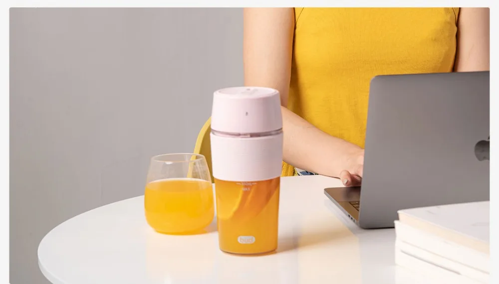 XIAOMI MIJIA Bud BR25E блендер портативный фруктовый стакан Электрический кухонный миксер соковыжималка кухонный комбайн машина 300 мл Магнитная Зарядка