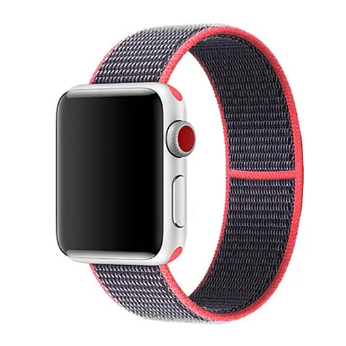 Спортивный нейлоновый ремешок для apple watch 4, apple watch 5, ремешок correa iwatch 44 мм, 40 мм, 38 мм, 42 мм, apple watch series 4, 3, 2, 1 - Цвет ремешка: light pink