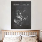 Компьютерная сборка, патент на компьютер, настенное искусство, плакаты, декор для гиков, винтажная печать, схема, идея подарка, настенные украшения