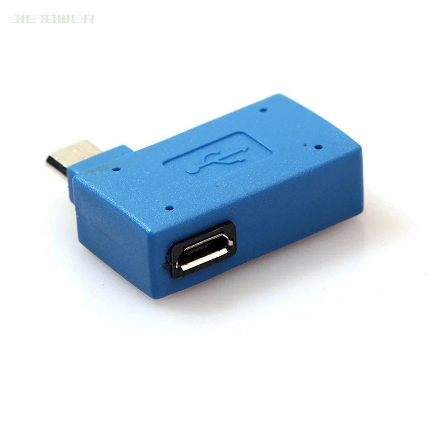 

300 шт./лот горячая Распродажа прямоугольный 90 градусов Micro USB OTG Хост флэш-диск адаптер с Micro Power для Galaxy Note3 S3 S4