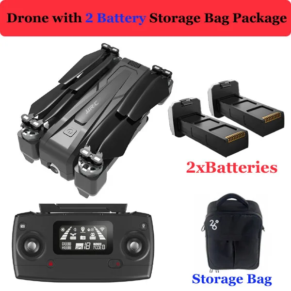 2 battery Storage Ba JJRC X11 Радиоуправляемый Дрон gps 5G wifi FPV широкоугольный Регулируемый 2K камера Квадрокоптер 1,6 км 20 минут полёт складной Дрон профессиональный - Цвет: 2 battery Storage Ba