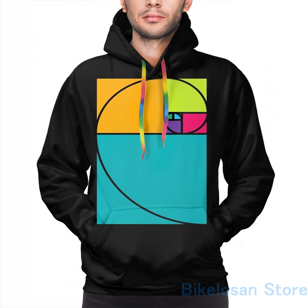 Мужские толстовки свитшоты для женщин забавные золотое сечение спираль