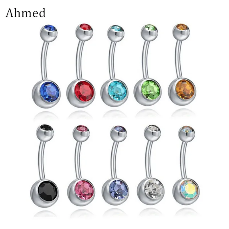 Пирсинг для пупка Ahmed из хирургической стали пикантное Ювелирное Украшение