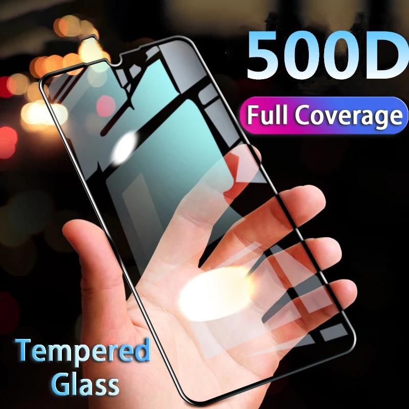 Защитное стекло закаленное 500D для Huawei P20 P30 Lite Pro Mate 20 10 Pro|Защитные стёкла и плёнки