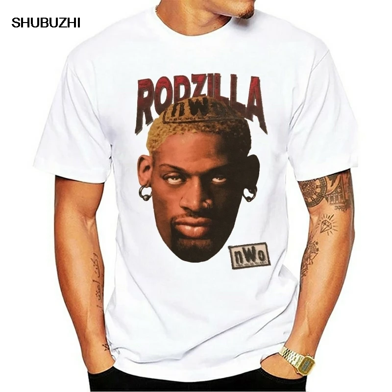 Винтаж 90 Rodzilla футболка Ретро-шорты Dennis Rodman 1Nwo 1998 Размеры S-3Xl | Мужская одежда