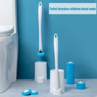 bathroom disposable toilet brush corner wash toilet brush household cleaning 10 heads only head brush set bjstore