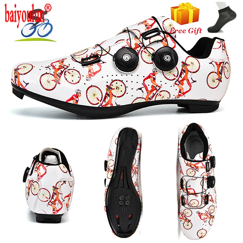 

New Style MTB Cycling Shoes Men Breathable Racing Road Bike Shoes Self-Locking Professional Bicycle Sneakers Sports Shoes 2020