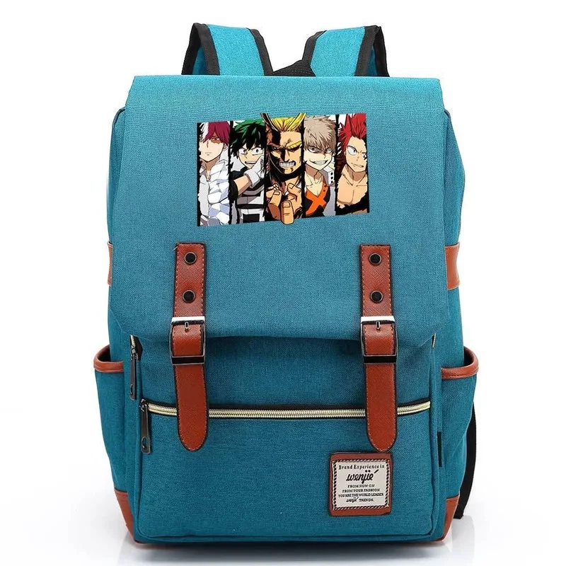 

My Hero Academia Preppy School Bags Canvas Bookbag Anime Women Cute Backpack Large Travel Bagpack Men Nylon Laptop Backpack 2020