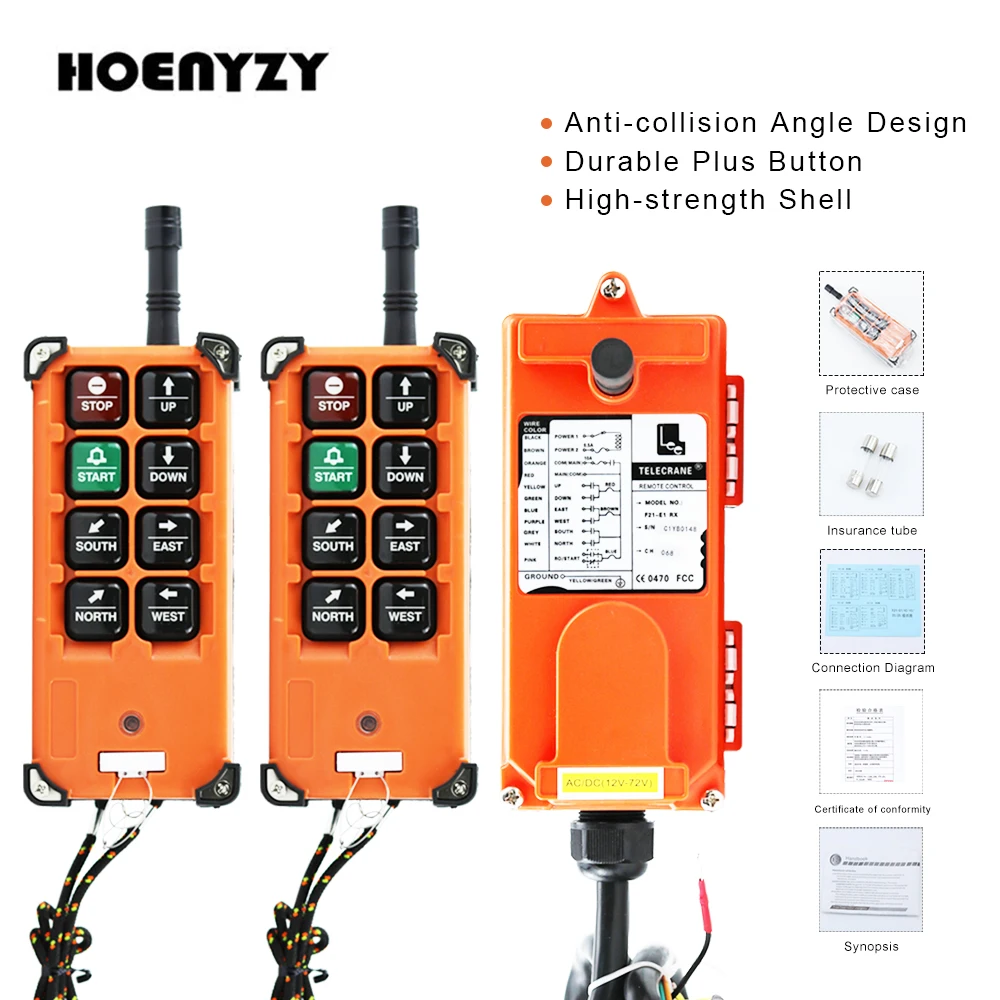 220/380V AC 12/24V/36V DC промышленный пульт дистанционного управления F21-E1B Беспроводной