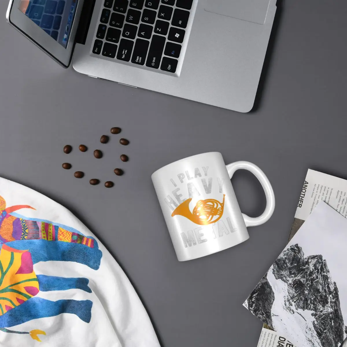 I Play кружка из тяжелого металла с французским Рогом кофейная чашка чайная