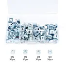 Т-образная квадратная гайка M3 M4 M5 M6, 200 шт.кор., Т-образная направляющая для крепления алюминиевого профиля 2020