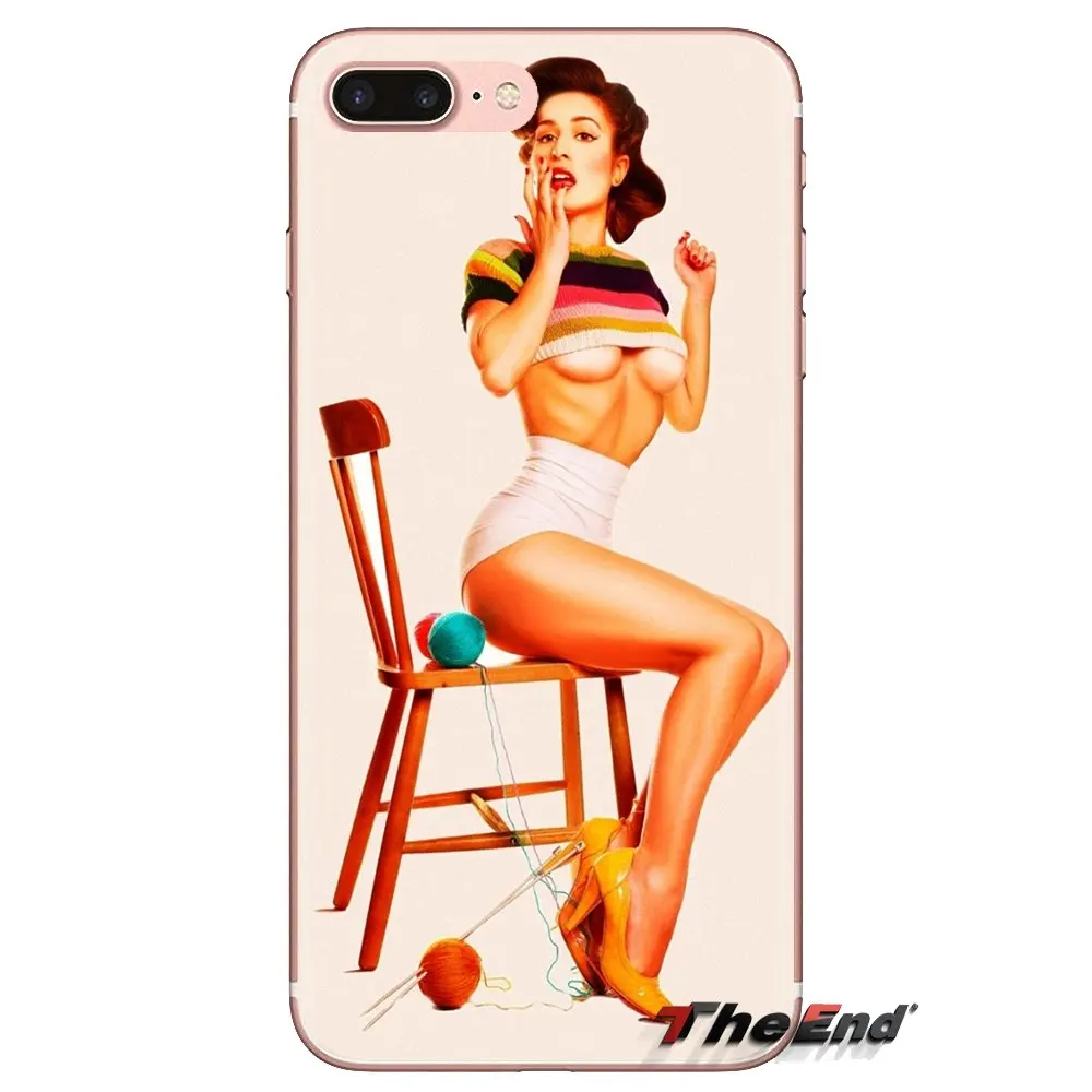 Transparent Soft Shell Covers pretty Pin Up Girl For Huawei Nova 2 3 2i 3i Y6 Y7 Y9 Prime Pro GR3 GR5 2017 2018 2019 Y5II Y6II |