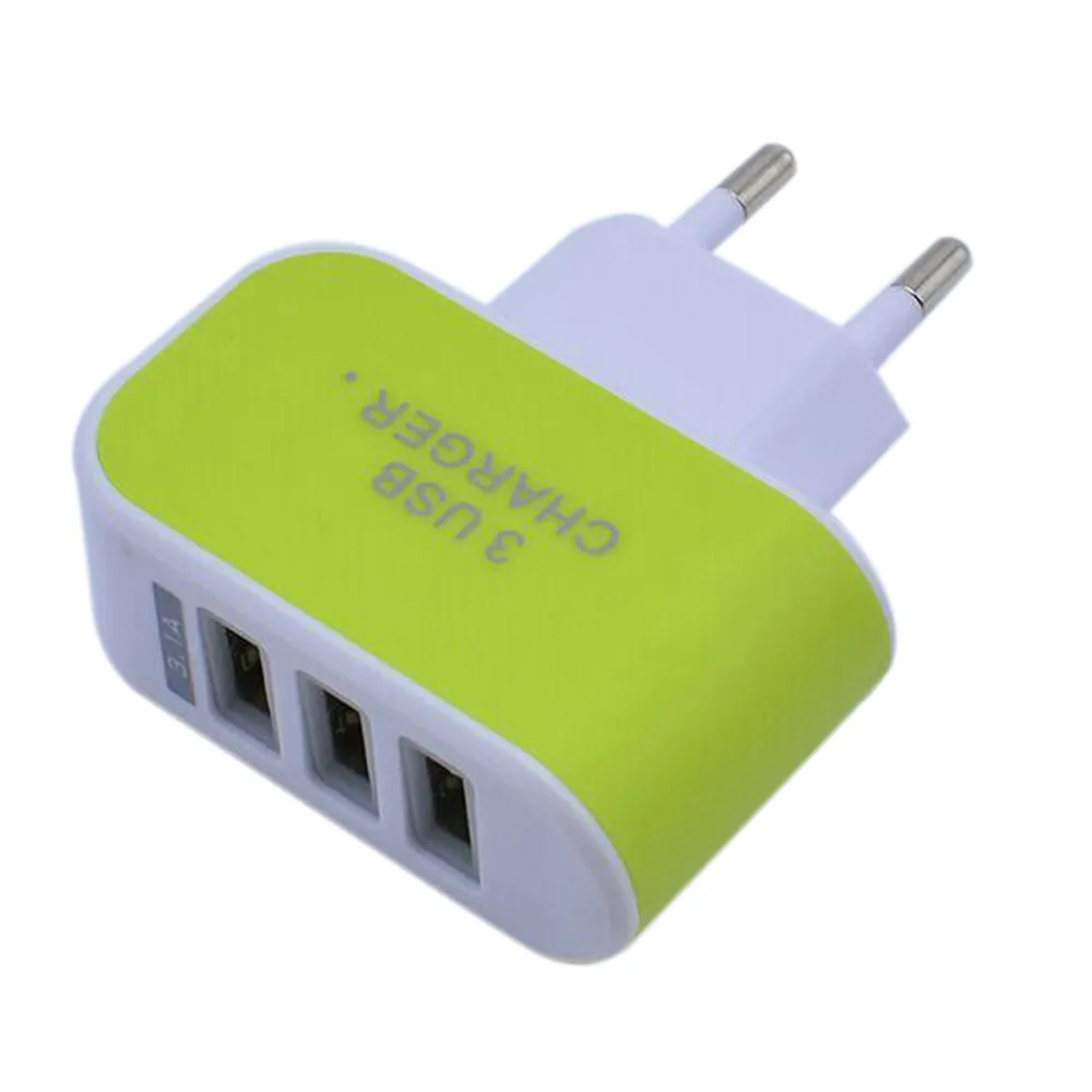 CARPRIE Мода 3.1A тройной USB порт настенное домашнее зарядное устройство переменного тока для путешествий адаптер для samsung для Apple EU штекер Прямая-L808