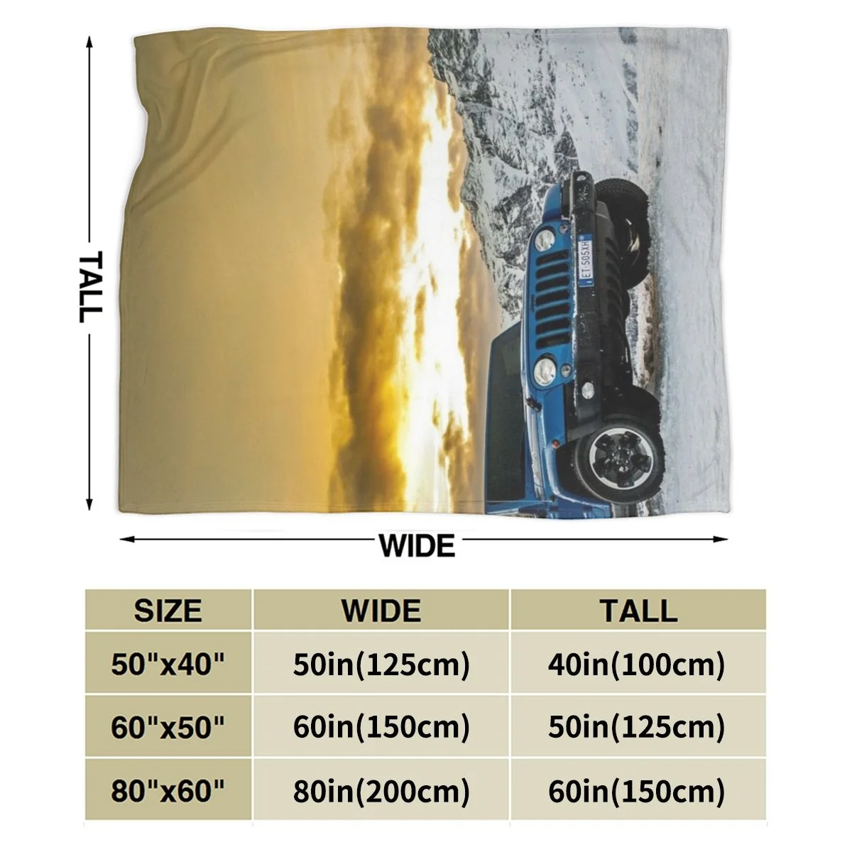 Фланелевое бархатное плюшевое одеяло Jeep покрывало для дивана с 3D принтом
