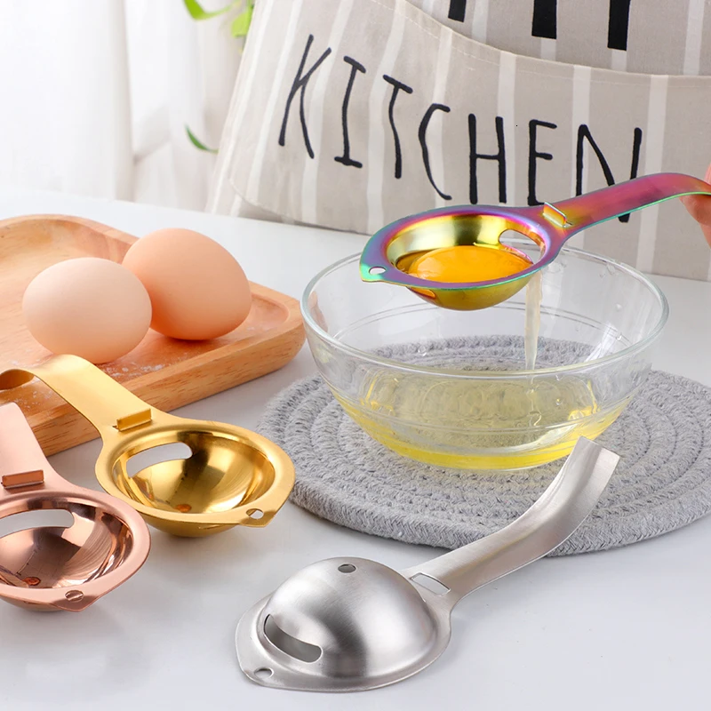 

304 Stainless Steel Egg Yolk Separation Protein Egg Wash Filter Egg Divider Baking Cooking Egg Tools Kitchen Gadgets