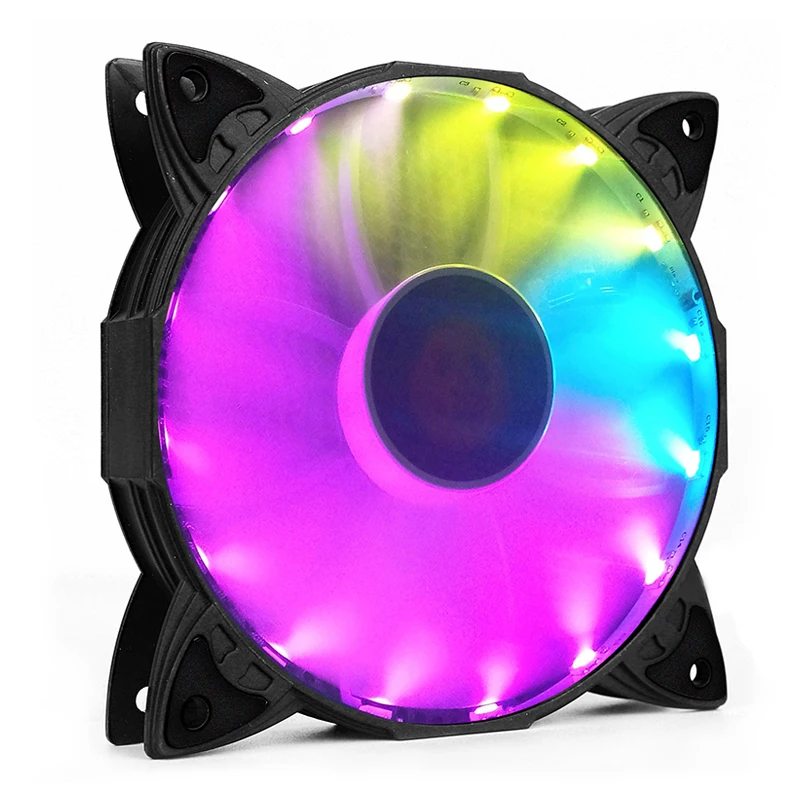 COOLMOON PC чехол охлаждающий вентилятор 120 мм RGB Mute регулируемый светодиодный 12V с