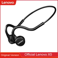 original lenovo x5 wireless headphone bone conduction earphones bluetooth waterproof swimming diving sport headset with 8gb ram