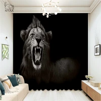 3d print animal tiger curtains for the living room home essentials dining room curtains bedroom white curtain micro shading