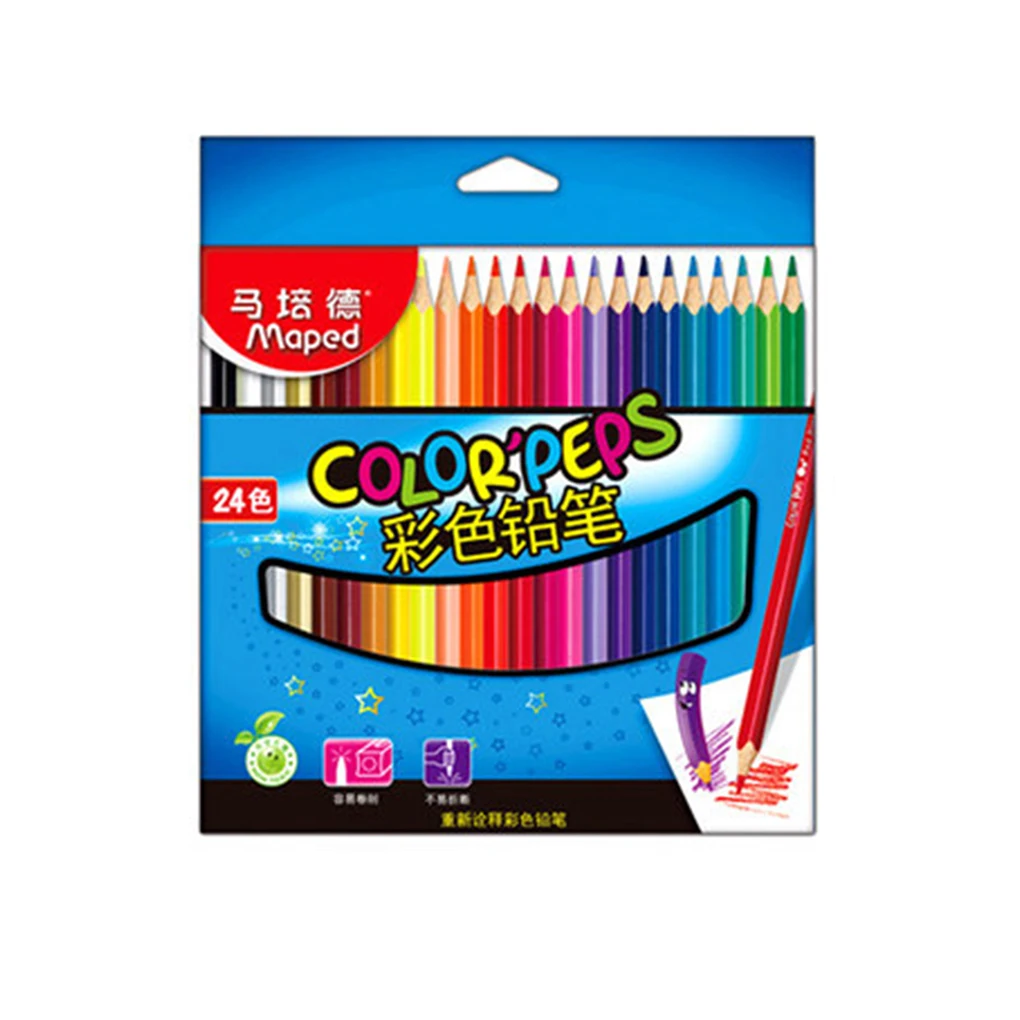 24 colors 24/36/48 Цвета воды Цвет карандаши для рисования ручка для рисования набор Для детей живопись наброски воды Цвет карандашей комплект - Цвет: 24 colors